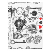 Cheshire Cat klassieker Alice in wonderland gek Tafelkleed (Voorkant)