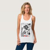 Cheshire Cat klassieker Alice in wonderland gek Tanktop (Volledige Voorkant)
