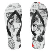 Cheshire Cat klassieker Alice in wonderland gek Teenslippers (Voetbed)