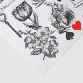 Cheshire Cat klassieker Alice in wonderland gek Tissuepapier (Detail)