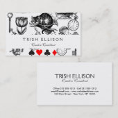 Cheshire Cat klassieker Alice in wonderland gek Visitekaartje (Voorkant / Achterkant)