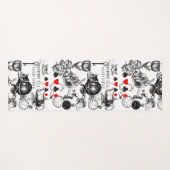 Cheshire Cat klassieker Alice in wonderland gek Yogamat (Voorkant (horizontaal))