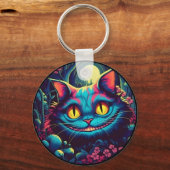 Cheshire Cat lachende Alice in Wonderland Sleutelhanger (Voorkant)