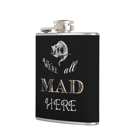 Cheshire Cat Mad Alice Flask Heupfles (Links)