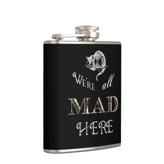 Cheshire Cat Mad Alice Flask Heupfles (Rechts)