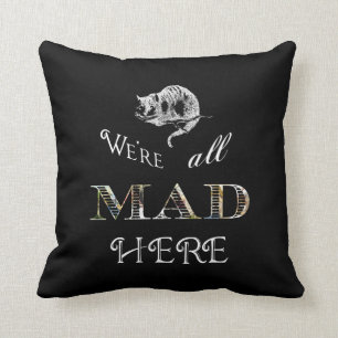 Cheshire Cat Mad Alice Pillow Kussen
