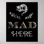 Cheshire Cat Mad Alice Poster of Print (Voorkant)
