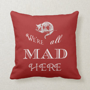 Cheshire Cat Mad Pillow Kussen