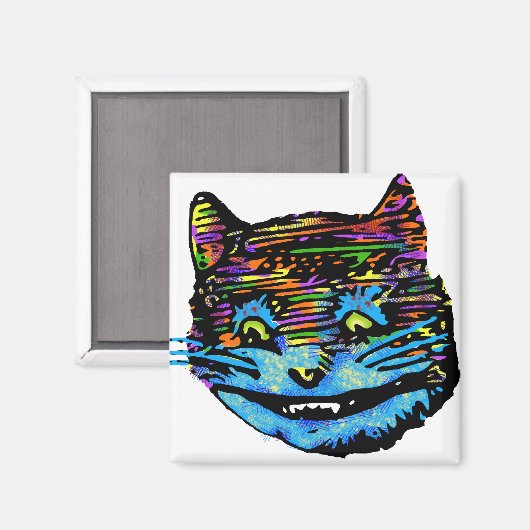 Cheshire Cat Magneet (Voorkant / Achterkant)