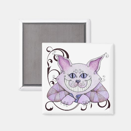 Cheshire Cat Magnet (Voorkant / Achterkant)
