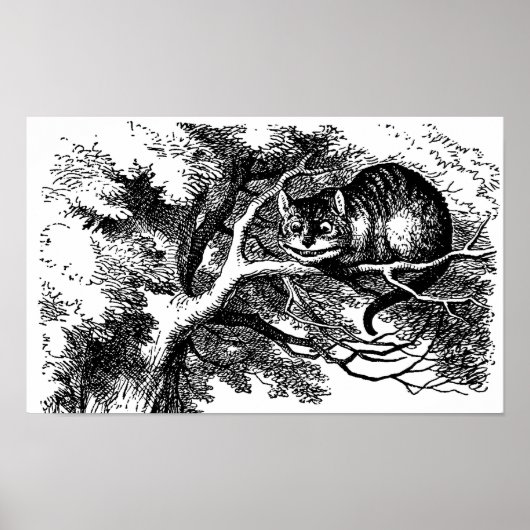 Cheshire Cat Matte Poster (Voorkant)