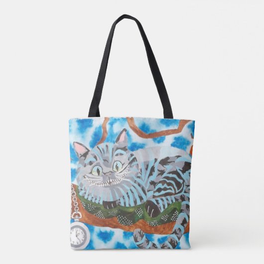 Cheshire Cat Medium Canvas tas (Achterkant)