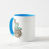 Cheshire Cat met Cup op kop (Voorkant links)
