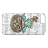 Cheshire Cat met Cup op kop Case-Mate iPhone Case (Achterkant (Horizontaal))