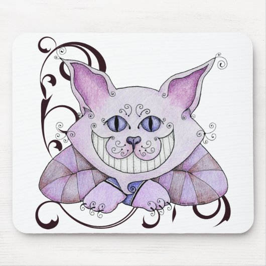 Cheshire Cat Mousepad Muismat (Voorkant)