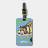 Cheshire Cat op Tenniel Bagagelabel (Voorkant verticaal)