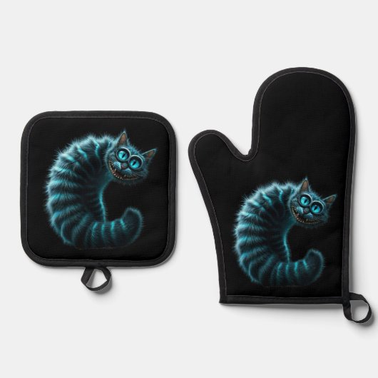 Cheshire Cat Ovenwant & Pannenlap Set (Voorkant)