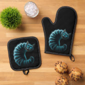 Cheshire Cat Ovenwant & Pannenlap Set (Top down)