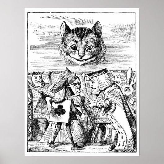 Cheshire Cat over Wonderland Poster (Voorkant)