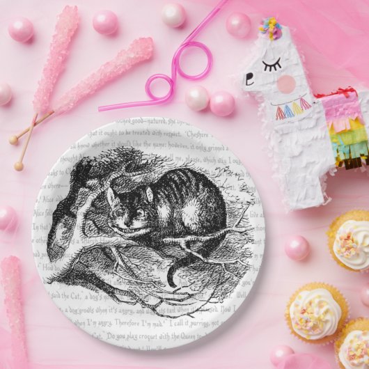 Cheshire Cat Papieren Bordje (Feest)