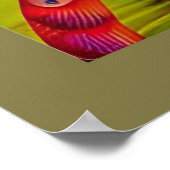 Cheshire Cat Peacock Psychedelic Dream Pop Poster (Hoek)