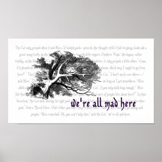 Cheshire Cat Poster (Voorkant)