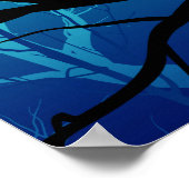 Cheshire Cat Poster - Blue (Hoek)