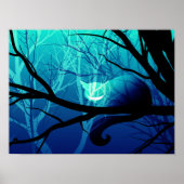 Cheshire Cat Poster - Blue (Voorkant)