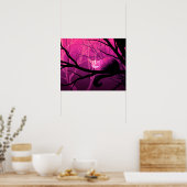Cheshire Cat Poster - Roze (Keuken)