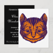 Cheshire Cat Prom Bid Kaart (Voorkant / Achterkant)