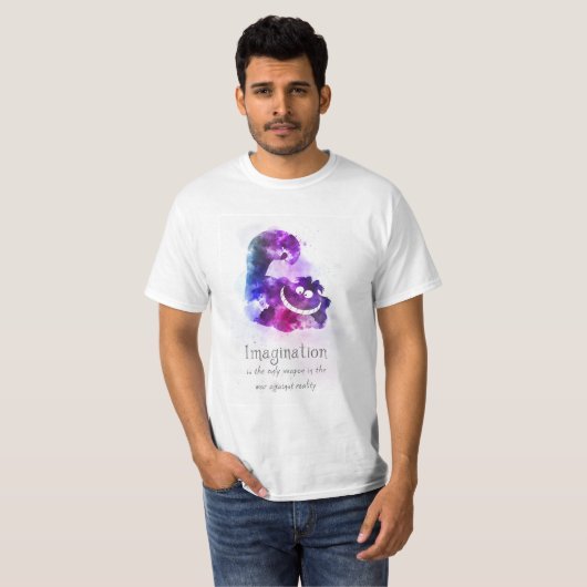 Cheshire Cat Quote ART T-shirt (Voorkant volledig)
