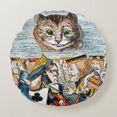 Cheshire Cat Rond Kussen (Voorkant)