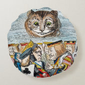 Cheshire Cat Rond Kussen (Achterkant)