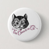 Cheshire Cat Ronde Button 5,7 Cm (Voorkant)