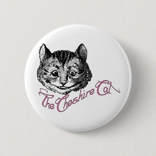 Cheshire Cat Ronde Button 5,7 Cm (Voorkant)