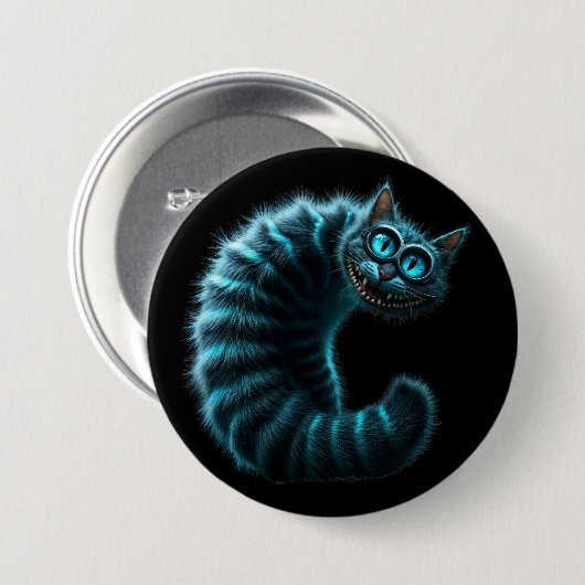 Cheshire Cat Ronde Button 7,6 Cm (Voorkant /achterkant)
