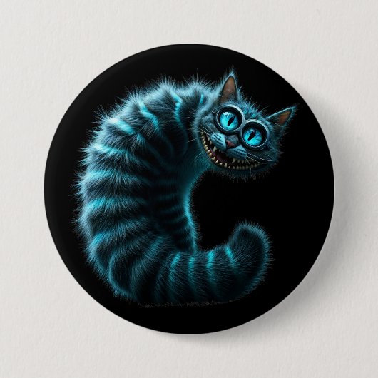 Cheshire Cat Ronde Button 7,6 Cm (Voorkant)