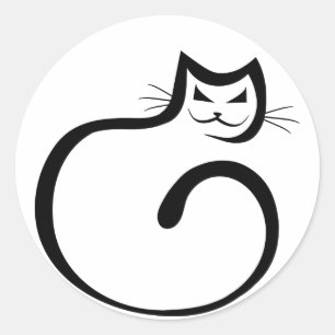 Cheshire Cat Ronde Sticker