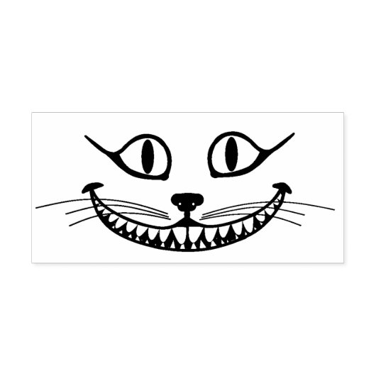 Cheshire Cat Rubberstempel (Afrduk)