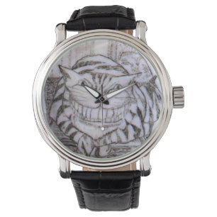 Cheshire Cat Scrimshaw Classic Watch Horloge