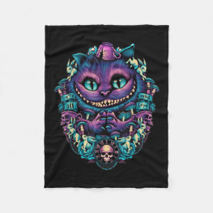 Cheshire Cat Shirt Alice in Wonderland Graphic Fleece Deken