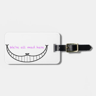 Cheshire Cat Smile Bagagelabel