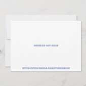 Cheshire Cat Smile Bedankkaart (Achterkant)