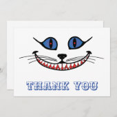 Cheshire Cat Smile Bedankkaart (Voorkant / Achterkant)