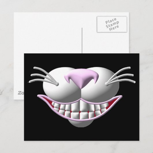Cheshire Cat Smile Briefkaart (Voorkant / Achterkant)