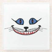 Cheshire Cat Smile Glazen Onderzetter (Voorkant)