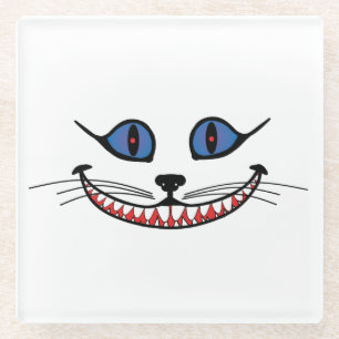 Cheshire Cat Smile Glazen Onderzetter