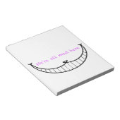 Cheshire Cat Smile Notitieblok (Schuin)