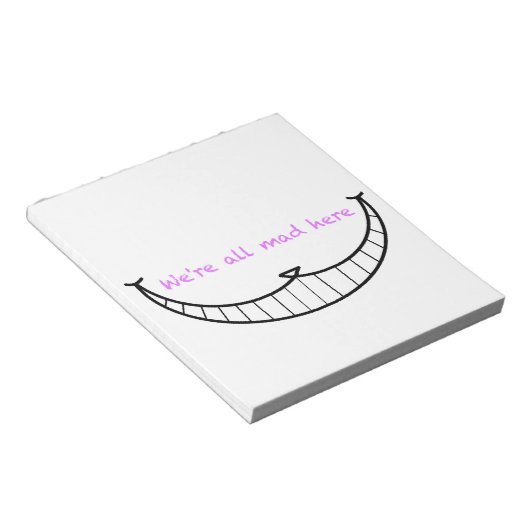 Cheshire Cat Smile Notitieblok (Schuin)