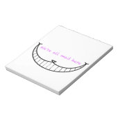 Cheshire Cat Smile Notitieblok (Linkerzijde)